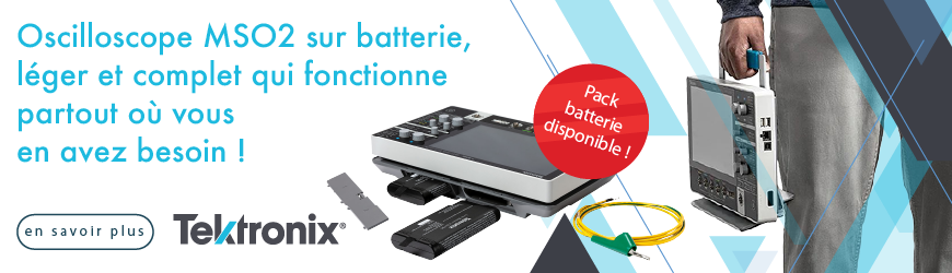 Oscilloscope sur batterie, léger et complet qui fonctionne partout où vous en avez besoin !