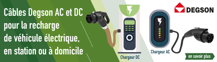 Câbles AC et DC pour recharge de Véhicules Électriques