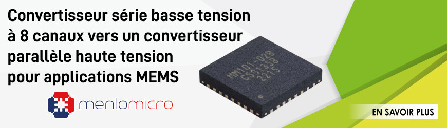 Convertisseur haute tension MEMS 8 canaux, avec sorties push-pull : MM101