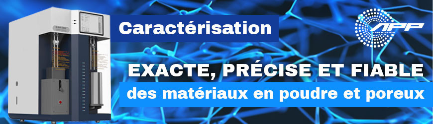 Analyseurs d'adsorption de gaz pour la caractérisation exacte, précise et fiable des matériaux en poudre et poreux