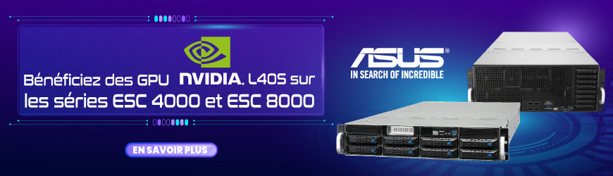 Systèmes de serveurs ASUS avec GPU NVIDIA L40S