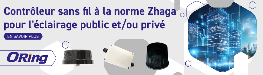 Contrôleur d’éclairage avec protocole de communication NB-IoT/Cat.M1, par Oring