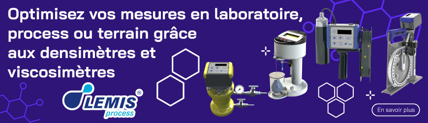 Optimisez vos mesures en laboratoire, process ou terrain grâce aux densimètres et viscosimètres Lemis Process !