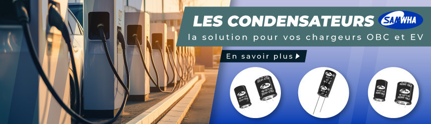 Condensateur pour chargeur véhicule électrique & chargeur embarqué