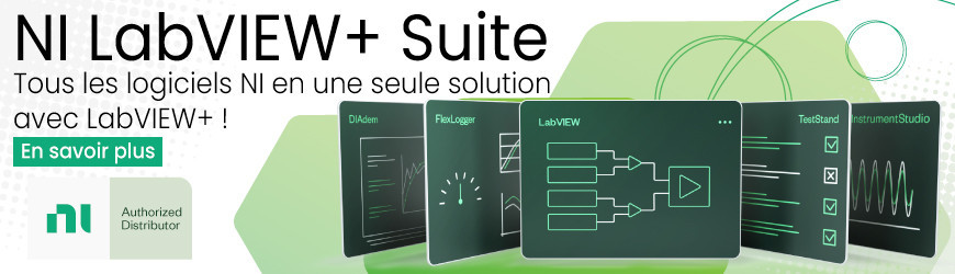 Tous les logiciels NI en une solution avec LabVIEW+