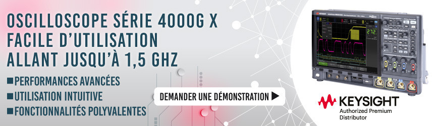 Oscilloscope Série 4000G X facile d’utilisation allant jusqu’à 1,5 GHz