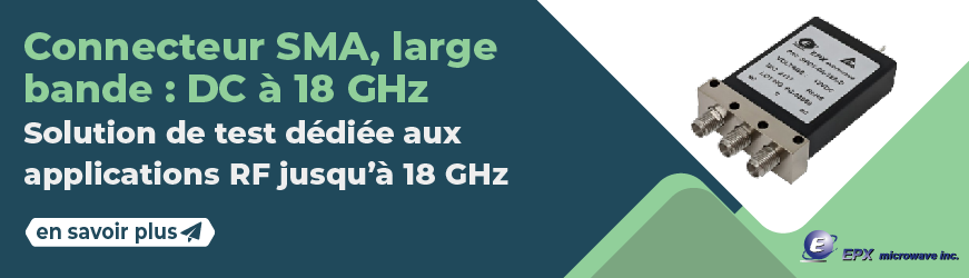 Switch SPDT électromécanique pour  automatisation des tests RF