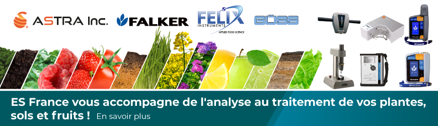 ES France vous accompagne de l'analyse au traitement de vos plantes, sols et fruits !