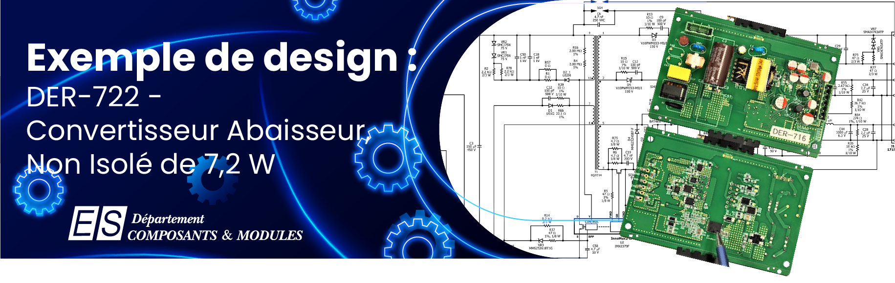 Exemple de Design : DER-722 - Convertisseur abaisseur non isolé de 7,2 W pour petits appareils électroménagers