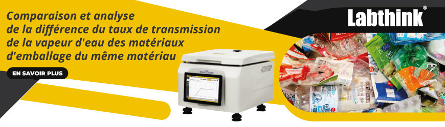 Comparaison et analyse de la différence du taux de transmission de la vapeur d'eau des matériaux d'emballage du même matériau