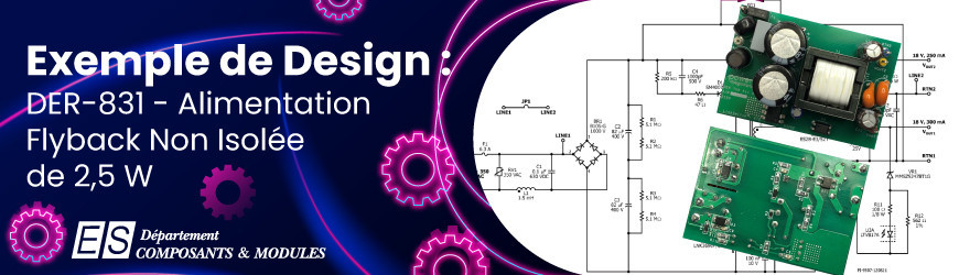Exemple de Design : DER-831 - Alimentation Flyback Non Isolée de 2,5 W utilisant LinkSwitch-CV
