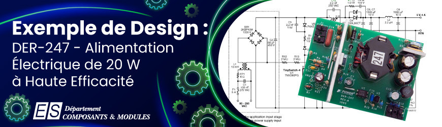Exemple de Design : DER-247 - Alimentation Électrique de 20 W à Haute Efficacité