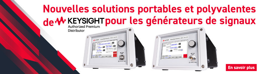 Solutions de générateur de signaux RF portable et polyvalentes