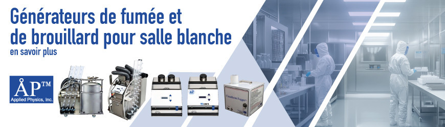 Générateurs de fumée et de brouillard pour salle blanche