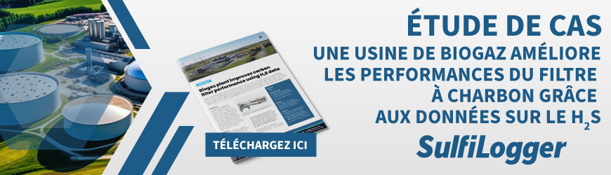 Une usine de biogaz améliore les performances du filtre à charbon grâce aux données sur le H2S