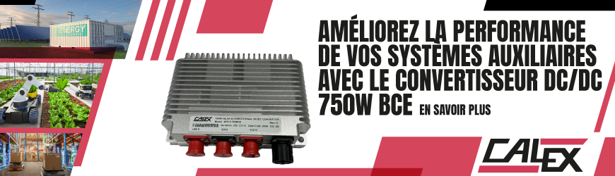 Boostez vos Applications de Mobilité Électrique avec le Convertisseur DC-DC Bidirectionnel 750W BCE de Calex