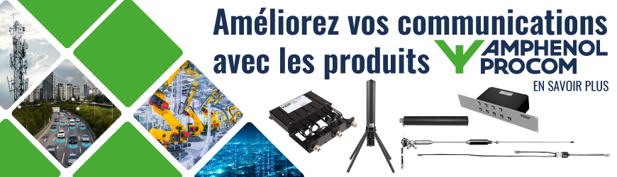 Notre nouveau partenaire : Amphenol Procom et ses solutions d'antennes innovantes