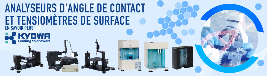 Analyseurs d'angle de contact et tensiomètres de surface