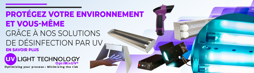 Lampes UV-C et UV-A dédiées à la désinfection de l'air et des surfaces 