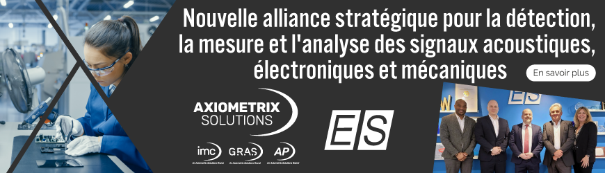 Nouvelle alliance stratégique pour la détection, la mesure et l'analyse des signaux acoustiques, électroniques et mécaniques