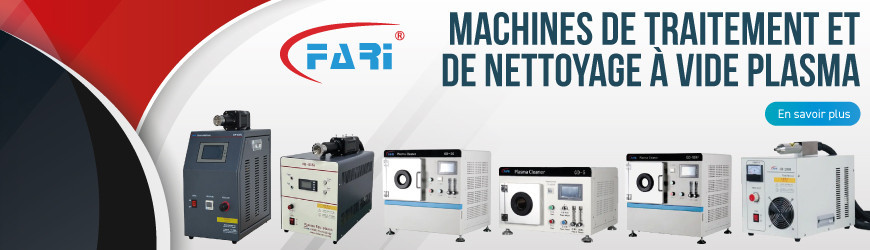 Machines de traitement et de nettoyage à vide plasma pour vos surfaces