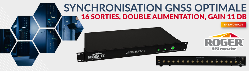 Synchronisation GNSS multi-équipements : la solution 1U rackable avec Roger GPS