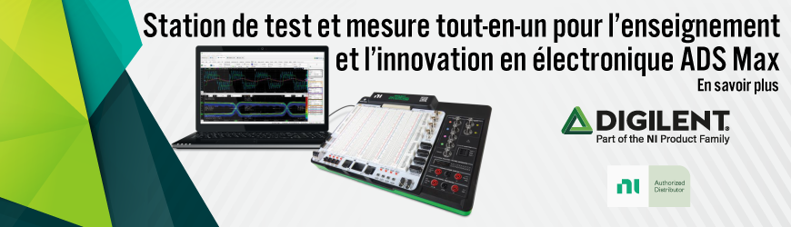 Nouveau laboratoire d'électronique tout-en-un : Analog Discovery Studio Max