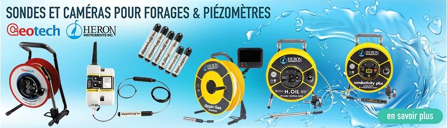 Sondes et caméras pour forages & piézomètres