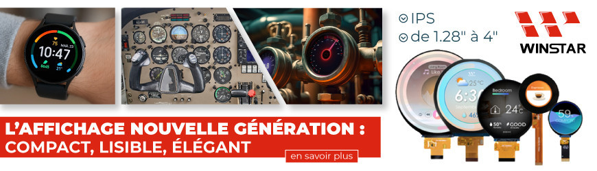 Écrans TFT-LCD circulaires IPS : un format innovant pour vos applications