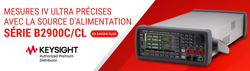 Sourcemeter Keysight B2900C/CL : la SMU de précision pour vos mesures IV