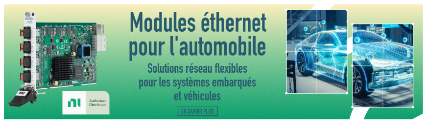 Modules Ethernet PXI Express pour l’automobile et l’industrie