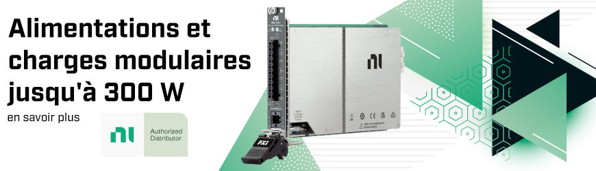 Alimentations et charges modulaires jusqu'à 300 W