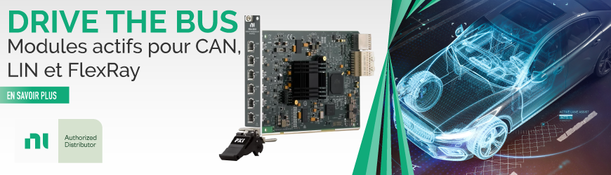 Modules de communication NI pour réseaux CAN, LIN et FlexRay
