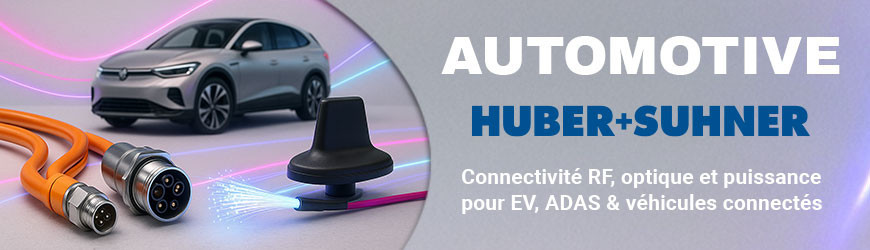 Solutions de connectivité pour l’automotive – HUBER+SUHNER
