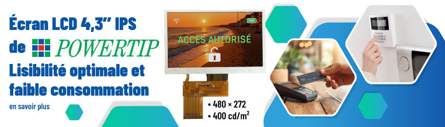 Afficheur LCD 4,3’’ IPS 480×272 : performance et robustesse pour vos applications embarquées