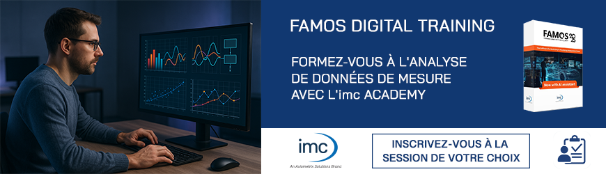 Formations en ligne FAMOS – Analyse de données de mesure avec imc ACADEMY