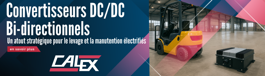 Convertisseurs DC/DC bi-directionnels : un atout stratégique pour le levage et la manutention électrifiés