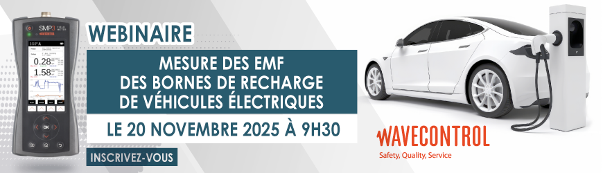 Mesure des champs électromagnétiques des bornes de recharge de véhicules électriques
