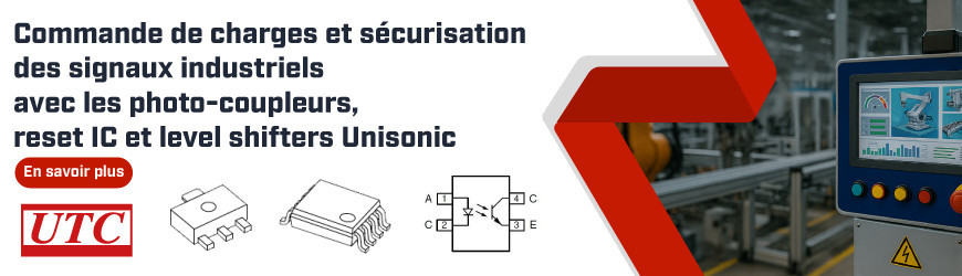 Photo-coupleurs, reset IC et level shifters : la gamme Unisonic UTC