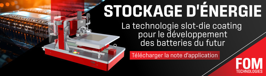 Note d'application dédiée au slot-die coating pour le développement de batteries