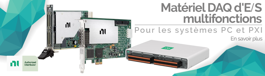 Matériel DAQ d'E/S multifonctions pour les systèmes PC et PXI