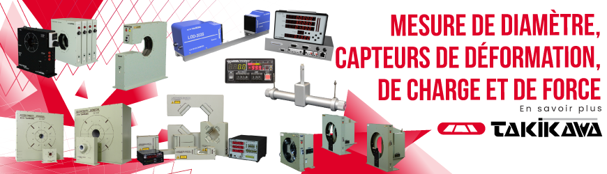 Mesure de diamètre, capteurs de déformation, de charge et de force