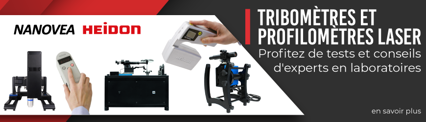 Tribomètres et profilomètres laser