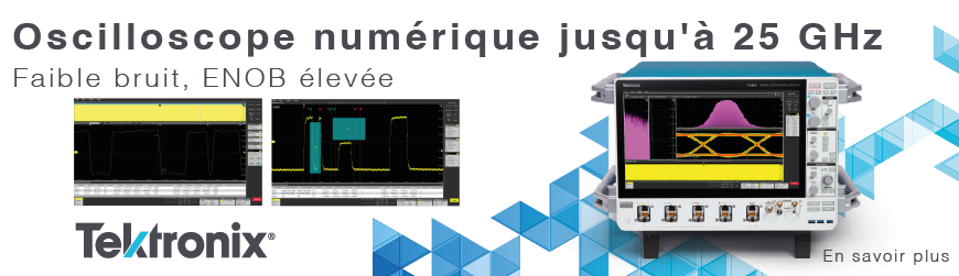 Oscilloscope 25 GHz Tektronix 7 Series DPO : performances de mesure hautes fréquences