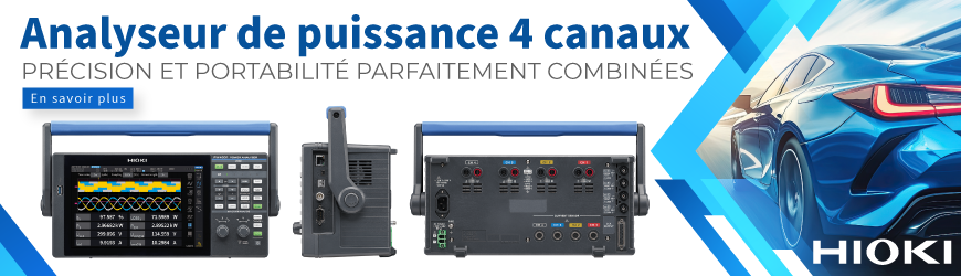 HIOKI PW4001 : haute précision pour l’EV, le PV et les convertisseurs DC/DC