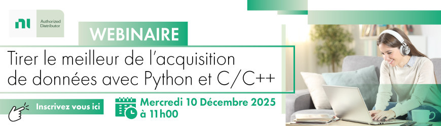 Maîtrisez NI DAQ avec Python & C/C++ : le webinaire incontournable