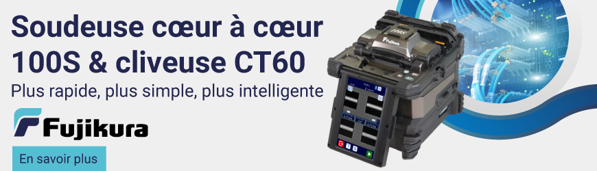 Nouvelle soudeuse c&oelig;ur &agrave; c&oelig;ur 100S et sa cliveuse connect&eacute;e