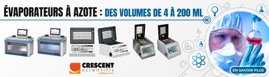 &Eacute;vaporation &agrave; azote de 25 &agrave; 144 &eacute;chantillons