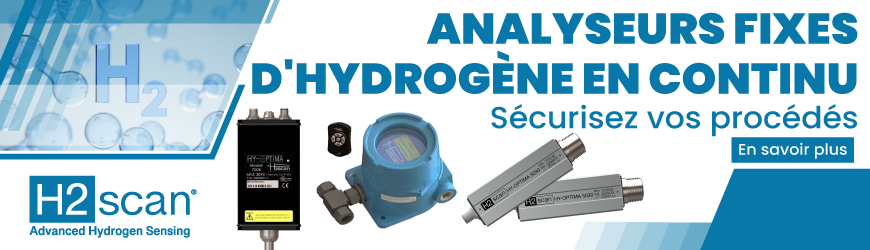 Analyseurs fixes d'hydrog&egrave;ne en continu 