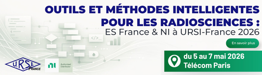 Outils et m&eacute;thodes intelligentes pour les radiosciences : ES France & NI &agrave; URSI-France 2026